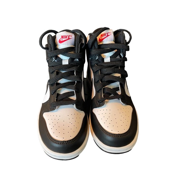 Nike Dunk High Black/White Panda Dunks Kids Size 2Y NEW - Picture 7 of 10